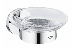 GROHE 40444001 Essentials Мыльница стеклянная  с держателем 