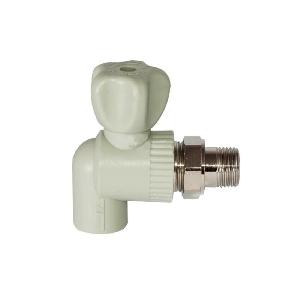 ValFex Кран шаровой для радиатора угловой 20х1/2" ( уп 60/10 шт.) СЕРЫЙ