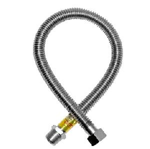 OVERCON Подводка для газа 80 см 3/4" г/ш сильфонная, нерж.